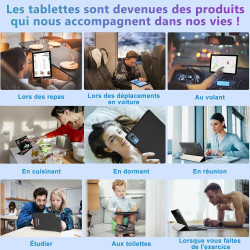fezawio Tablette Android 14 10 Pouces - 5G & Wi-FI 6, 20 Go RAM 128 Go ROM (Extensible 1 to) - Octa-Core, GMS, Widevine L1-6000m