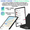 fezawio Tablette 10 Pouces Android 14 avec 22Go RAM+128Go ROM(1To TF),Tablette Tactile avec 5G WiFi 6, Octa-Core 2.0Ghz, 8000mAh