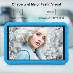 fezawio Tablette pour Enfants 10 Pouces, système Android 13, 14 Go de RAM + 128 Go de ROM (Carte TF 512 Go), Double caméra, Wi-F