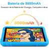 fezawio Tablette pour Enfants 10 Pouces, système Android 13, 14 Go de RAM + 128 Go de ROM (Carte TF 512 Go), Double caméra, Wi-F