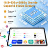 Fezawio tablette 11 pouces, android 13, 16+ 256go (tf 512go), 2000 * 1200 pixels, 8600mah, 5g wifi, 2.0ghz, 5 + 13mp, bleutooth 