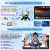 Android 15 Tablette 10 Pouces avec Gemini AI, Octa-Core Tablettes PC, 30 GO RAM+ 64 GO ROM (1TO TF), 3.5mm Audio/ WiFi 6 & BT 5.