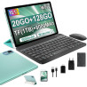 fezawio Tablette Android 14 10 Pouces - 5G & Wi-FI 6, 20 Go RAM 128 Go ROM (Extensible 1 to) - Octa-Core, GMS, Widevine L1-6000m