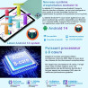 fezawio Tablette Android 14 10 Pouces - 5G & Wi-FI 6, 20 Go RAM 128 Go ROM (Extensible 1 to) - Octa-Core, GMS, Widevine L1-6000m