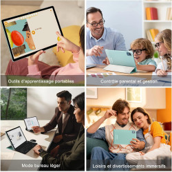 fezawio 2026 Dernier 10 Pouces Tablette Android 15 avec 5G Wi-FI 6,20 GO RAM+128 GO ROM (1To TF),Octa-Core Tablette Tactile PC,G