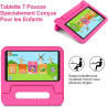 Fezawio tablette 7 pouces, android 13, 7 go ram + 64 go rom (carte tf jusqu'à 512 go), 3500mah, 5 mp + 8 mp, wi-fi 6, bleutooth 