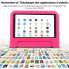 Fezawio tablette 7 pouces, android 13, 7 go ram + 64 go rom (carte tf jusqu'à 512 go), 3500mah, 5 mp + 8 mp, wi-fi 6, bleutooth 