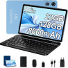 Tablette Android 10 Pouces avec Gemini AI, 22GoRAM + 128 Go ROM (Extensible Jusqu'à 2 To), WiFi 6, 8000 mAh, Widevine L1, Octa-C
