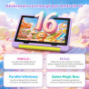 Android 16 Tablette Enfants 10 Pouces, Tablette pour Enfants 24Go+64Go, Extensible 1To, 6000mAh, Mode Bureau, Écran divisé, 5MP+