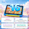 Android 16 Tablette Enfants 10 Pouces, Tablette pour Enfants 24Go+64Go, Extensible 1To, 6000mAh, Mode Bureau, Écran divisé, 5MP+