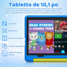 Android 16 Tablette Enfants 10 Pouces, Tablette pour Enfants 24Go+64Go, Extensible 1To, 6000mAh, Mode Bureau, Écran divisé, 5MP+