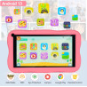 Sumtab tablette enfants 7 pouces android tablette pour enfant avec 8gb ram+64gb rom(tf 256gb), contrôle parental, wifi, bleutoot
