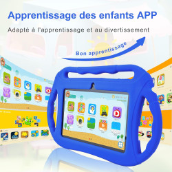 Veidoo Tablette Android 7 Pouces,2Go RAM 32Go ROM, WiFi, Écran HD, Application Préinstallée avec Contrôle Parental, Jeux, Étui É