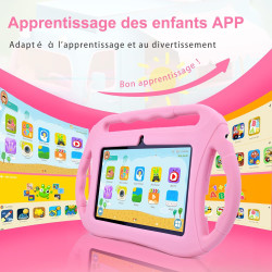 Veidoo Tablette Android 7 Pouces,2Go RAM 32Go ROM, WiFi, Écran HD, Application Préinstallée avec Contrôle Parental, Jeux, Étui É