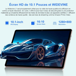 Gemini ai tablette android tablette10 pouces, 128 go rom +2 to tf extensible, octa-core, widevine l1, gms certification, 5gwifi,