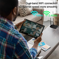 2026 tablette android tablette 10 pouces 128go rom (extensible 2to),gemini ai, octa-core 2.0 ghz, wifi 6/5g/2.4g, widevine l1, 8