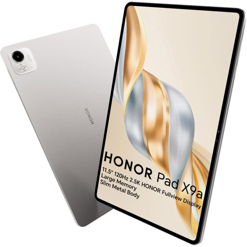 Honor Pad X9a 6Go 128Go WiFi Tablette, Fullview Écran 11,5 Pouces 120Hz 2,5K, Qualcomm 6nm Snapdragon 685, 4 Haut-parleurs, Batt