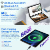 DMOAO Tablette 10 Pouces avec 14 Go RAM +128 Go ROM, Tablette Android, Octa-Core 1 to Extensible, WiFi 5G, Camera 8MP+5MP, 8000 