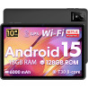 Tablette 10 Pouces Android 15, 18 Go RAM + 128 Go ROM (Extensible Jusqu'à 1 to), Tablette Tactile avec Widevine L1, T30 Octa-Cor