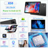 Tablette 10 Pouces Android 15, 18 Go RAM + 128 Go ROM (Extensible Jusqu'à 1 to), Tablette Tactile avec Widevine L1, T30 Octa-Cor