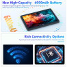 Tablette 10 Pouces Android 15, 18 Go RAM + 128 Go ROM (Extensible Jusqu'à 1 to), Tablette Tactile avec Widevine L1, T30 Octa-Cor
