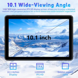 Tablette 10 Pouces Android 15, 18 Go RAM + 128 Go ROM (Extensible Jusqu'à 1 to), Tablette Tactile avec Widevine L1, T30 Octa-Cor