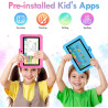 Tablette Enfants 7 Pouces Android, RAM 8 (3+5) Go, ROM 64 Go (TF 128 Go), GMS Certified, Apps Pré-Installé, Éducative, WiFi, Kid