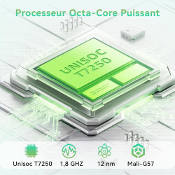 Android 16 Tablette 12 Pouces avec Gemini AI, Tablettes avec Coque, Clavier & Souris, Unisoc T7250 Octa-Core, 36 GO RAM + 256 GO