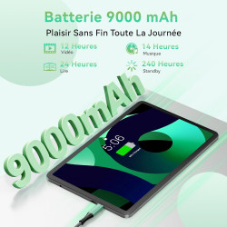 Android 16 Tablette 12 Pouces avec Gemini AI, Tablettes avec Coque, Clavier & Souris, Unisoc T7250 Octa-Core, 36 GO RAM + 256 GO
