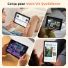 Tablette 10 Pouces, Tablettes Android 15 avec Étui, Unisoc T30 Quad-Core, 18 GO RAM + 128 GO ROM + 1 TO TF, Écran HD IPS 1280x80