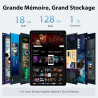 Tablette 10 Pouces, Tablettes Android 15 avec Étui, Unisoc T30 Quad-Core, 18 GO RAM + 128 GO ROM + 1 TO TF, Écran HD IPS 1280x80