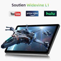 Tablette 10 Pouces, Tablettes Android 15 avec Étui, Unisoc T30 Quad-Core, 18 GO RAM + 128 GO ROM + 1 TO TF, Écran HD IPS 1280x80