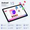 Tablette 10 Pouces, Tablette Android 15 avec Étui, Souris & Clavier, Octa-Core, 24 Go RAM + 128 Go ROM + 1 TO TF, Écran IPS HD 1