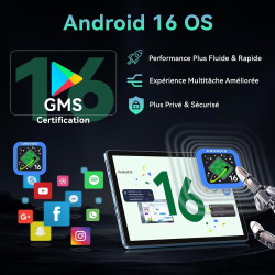 Tablette 11 Pouces avec Gemini AI, Tablettes Android 16 avec Coque, Souris & Clavier, Octa-Core, 24 GO RAM + 256 GO ROM + 2 TO T