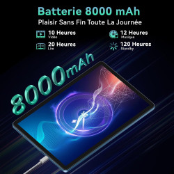 Tablette 11 Pouces avec Gemini AI, Tablettes Android 16 avec Coque, Souris & Clavier, Octa-Core, 24 GO RAM + 256 GO ROM + 2 TO T