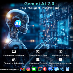Tablette 11 Pouces avec Gemini AI, Tablettes Android 16 avec Coque, Souris & Clavier, Octa-Core, 24 GO RAM + 256 GO ROM + 2 TO T