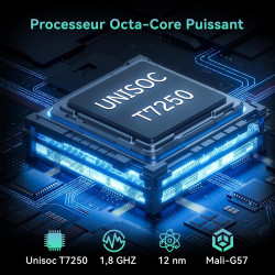 Tablette 11 Pouces avec Gemini AI, Tablettes Android 16 avec Coque, Souris & Clavier, Octa-Core, 24 GO RAM + 256 GO ROM + 2 TO T