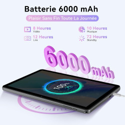Android 16 Tablette 10 Pouces avec Gemini AI, Tablette avec Clavier, Souris & Stylet, Octa-Core, 24 GO RAM + 256 GO ROM + 1 TO T