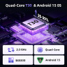Tablette 10 Pouces, Tablettes Android 15 avec Étui, Unisoc T30 Quad-Core, 18 GO RAM + 128 GO ROM + 1 TO TF, Écran HD IPS 1280x80