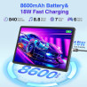 DMOAO Tablette Android 11 Pouces avec 16Go RAM 256Go ROM 1TB Extensible, 2K FHD Tablette avec Trois Caméras 5MP+13MP+2MP, 8 Core