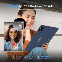 Tablette 14 Pouces Android 15 avec 36Go RAM + 512Go ROM (1TB TF), 4G LTE/SIM+5G WiFi, 11580mAh | 2240 * 1400HD | Octa-Core 2.0GH