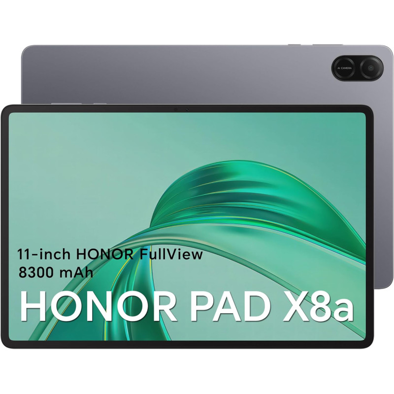 Honor pad x8a tablette tactile 11 pouces android 14+bleutooth, wifi, 4 go/128 go tablette with 4 haut-parleurs, 90hz eye protect