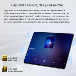 Honor pad x8a tablette tactile 11 pouces android 14+bleutooth, wifi, 4 go/128 go tablette with 4 haut-parleurs, 90hz eye protect