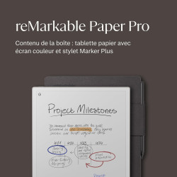 reMarkable Pack Avancé Paper Pro | Tablette à Encre électronique - Écran Couleur 11,8" + Stylet Marker Plus avec Gomme intégrée 