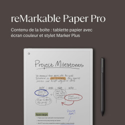 reMarkable Pack Essentiel Paper Pro | Tablette à Encre électronique - Écran Couleur 11,8" + Stylet Marker Plus avec Gomme intégr