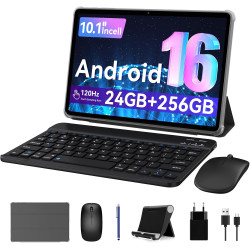2026 dernier modèle Tablette avec stylet 10 pouces Android 16 tablet Ultra-Performante - Clavier & Souris Inclus - Gemini AI And