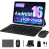2026 dernier modèle Tablette avec stylet 10 pouces Android 16 tablet Ultra-Performante - Clavier & Souris Inclus - Gemini AI And