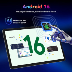 2026 dernier modèle Tablette avec stylet 10 pouces Android 16 tablet Ultra-Performante - Clavier & Souris Inclus - Gemini AI And