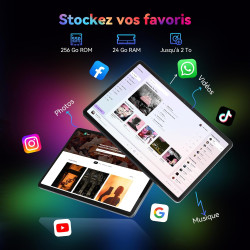 2026 dernier modèle Tablette avec stylet 10 pouces Android 16 tablet Ultra-Performante - Clavier & Souris Inclus - Gemini AI And