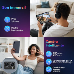 2026 dernier modèle Tablette avec stylet 10 pouces Android 16 tablet Ultra-Performante - Clavier & Souris Inclus - Gemini AI And